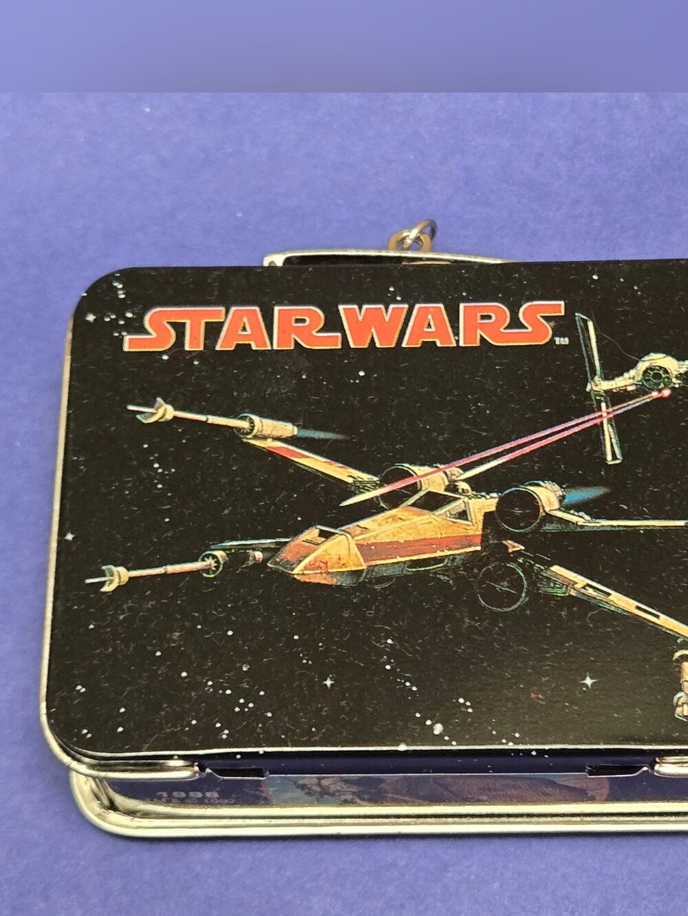 Hallmark Star Wars 1998 X-Wing Lunchbox Miniature Tin Ornament W/ Box